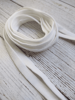 Cordones Zapatillas planos Blancos 115cm