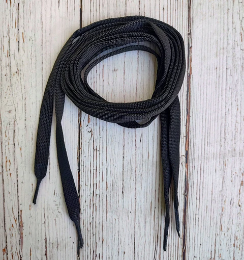 Cordones Zapatillas planos Negros 110cm