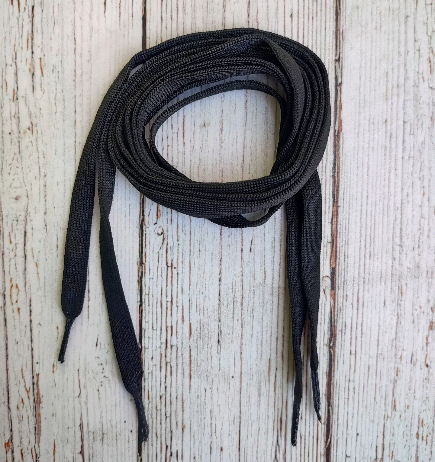 Cordones Zapatillas planos Negros 110cm 1
