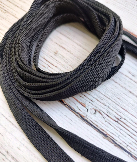 Cordones Zapatillas planos Negros 110cm