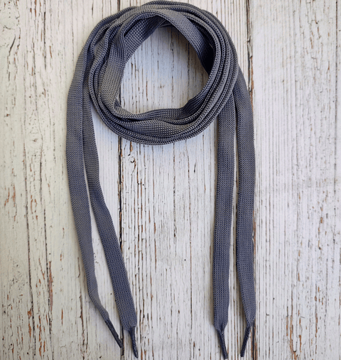 Cordones Zapatillas planos Gris 120cm