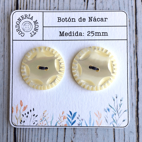 Set Botón de nácar estrella