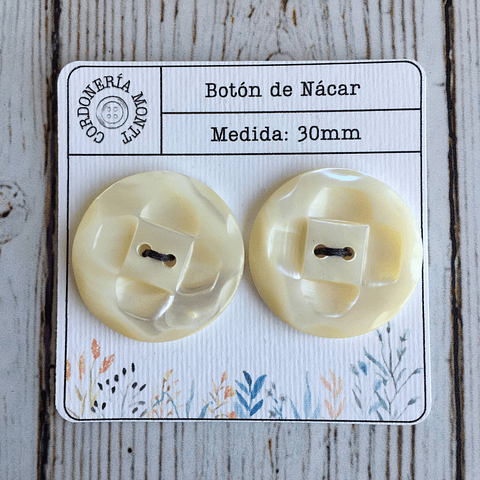 Set Botón Nácar Pétalos