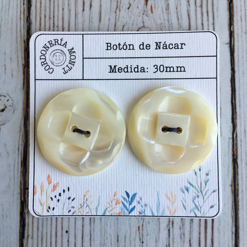 Set Botón Nácar Pétalos 1