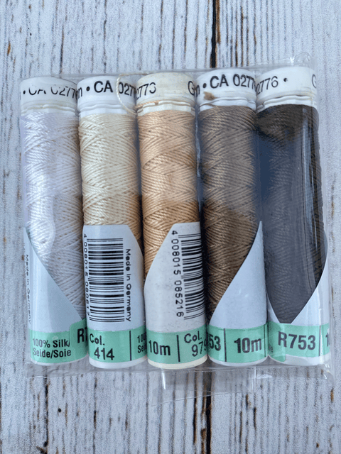 Set Hilos Seda 100% Gütermann Neutros