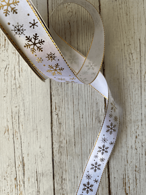 Cinta Satín Copos 3mts