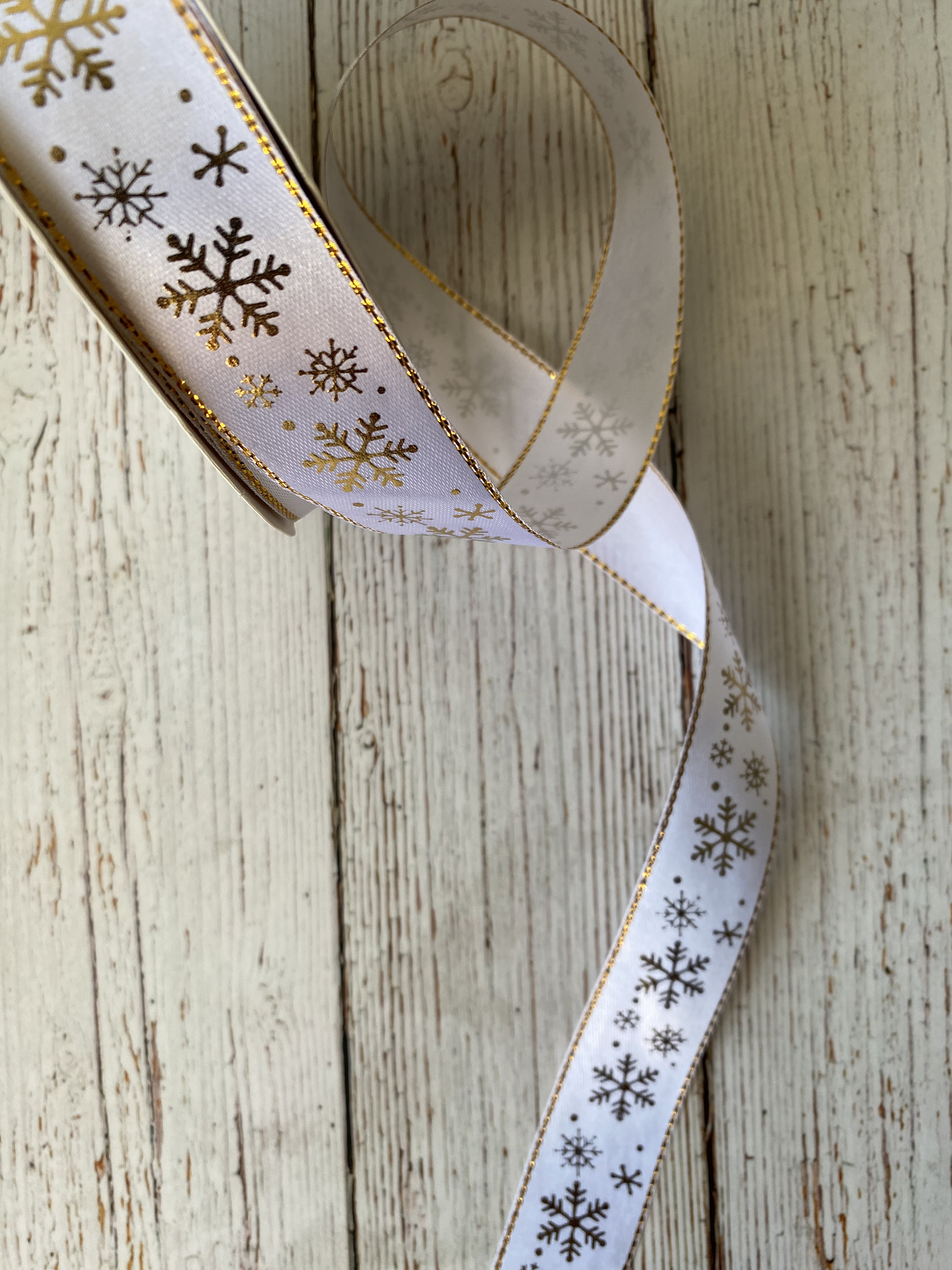 Cinta Satín Copos 3mts 1