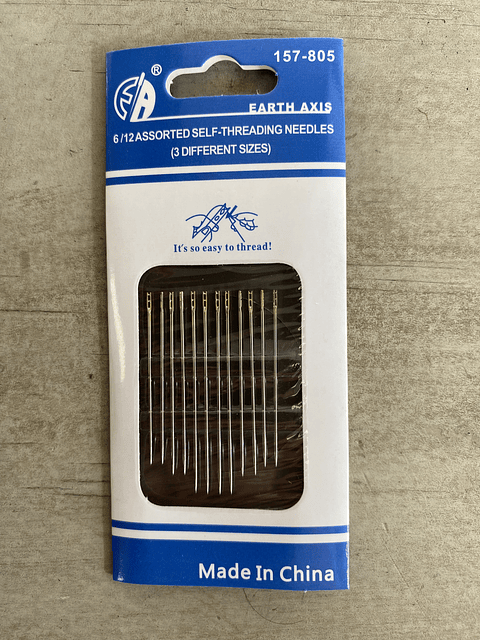 Agujas de enhebrado fácil 