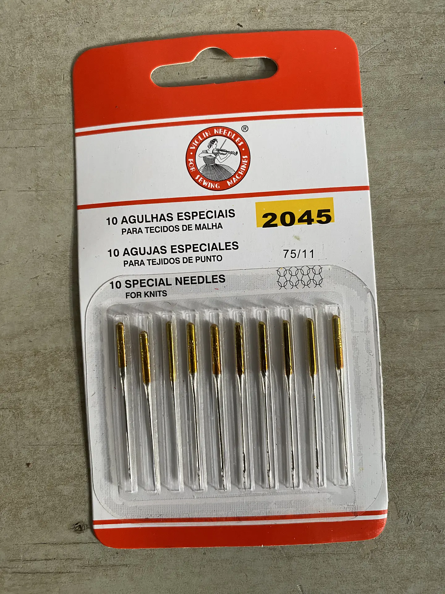 Set agujas para máquina universal 75/11 1