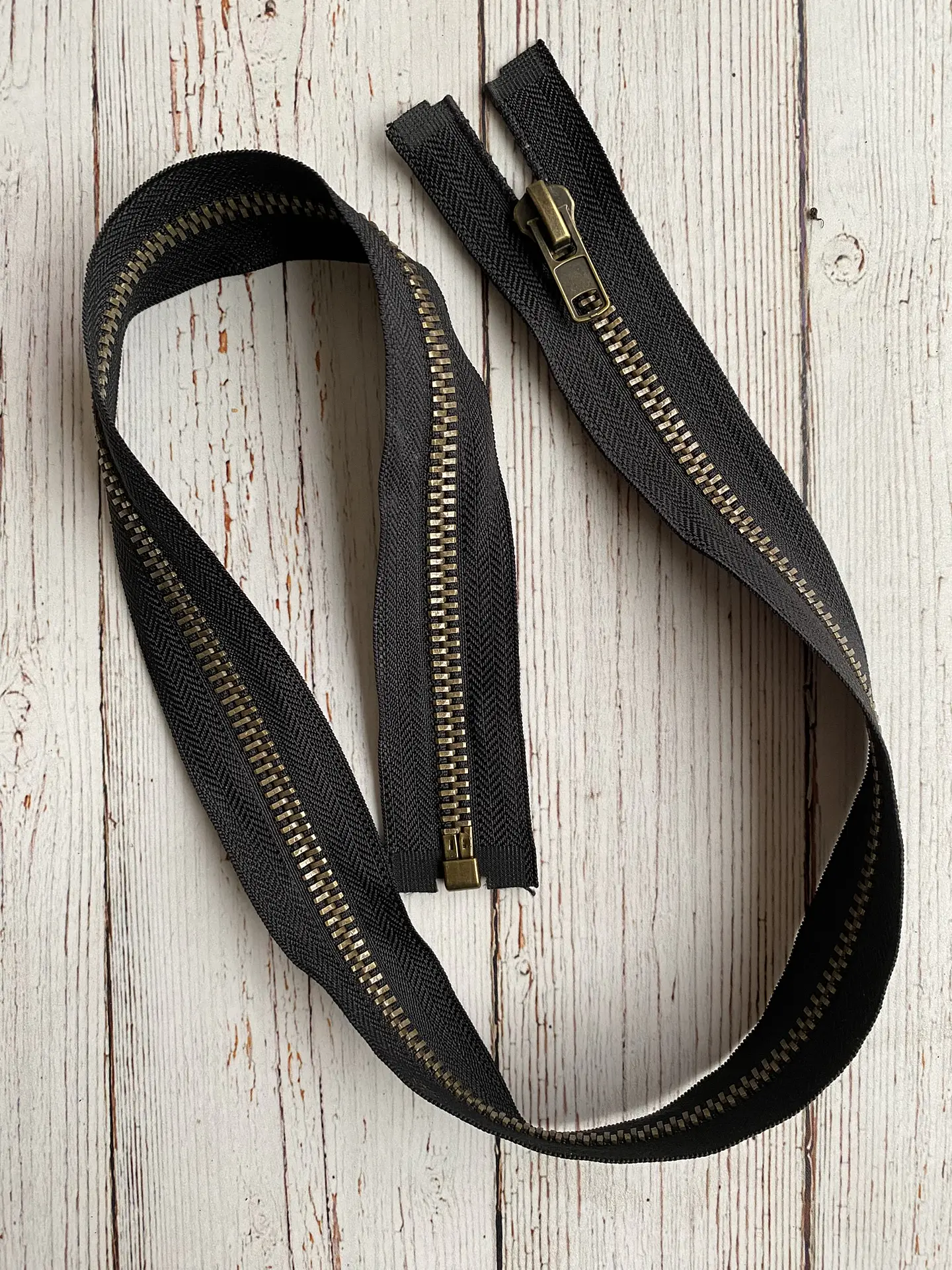 Cierre bronce separable 75cm #8 2