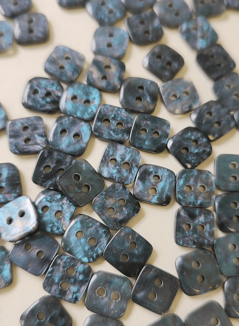 Set 6 Botones cuadrados 9mm