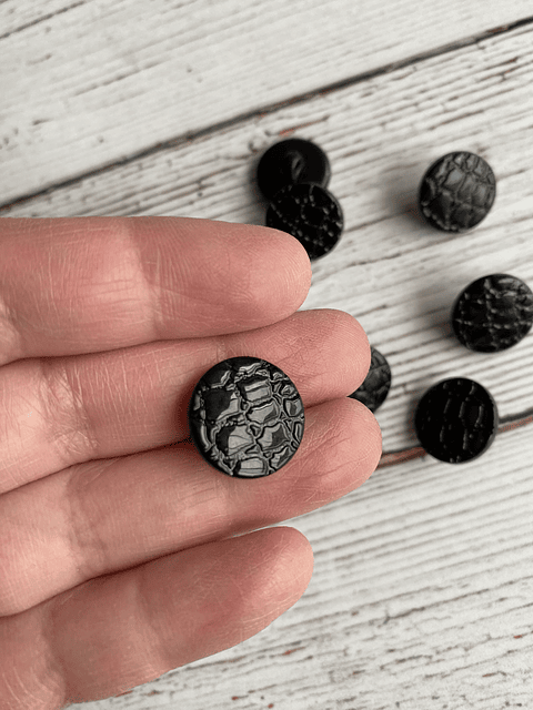 Set 6 Botones Charolados