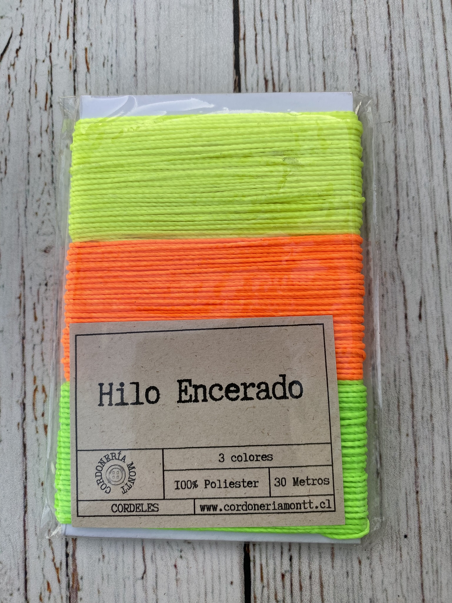 Set 3 colores hilo encerado  5