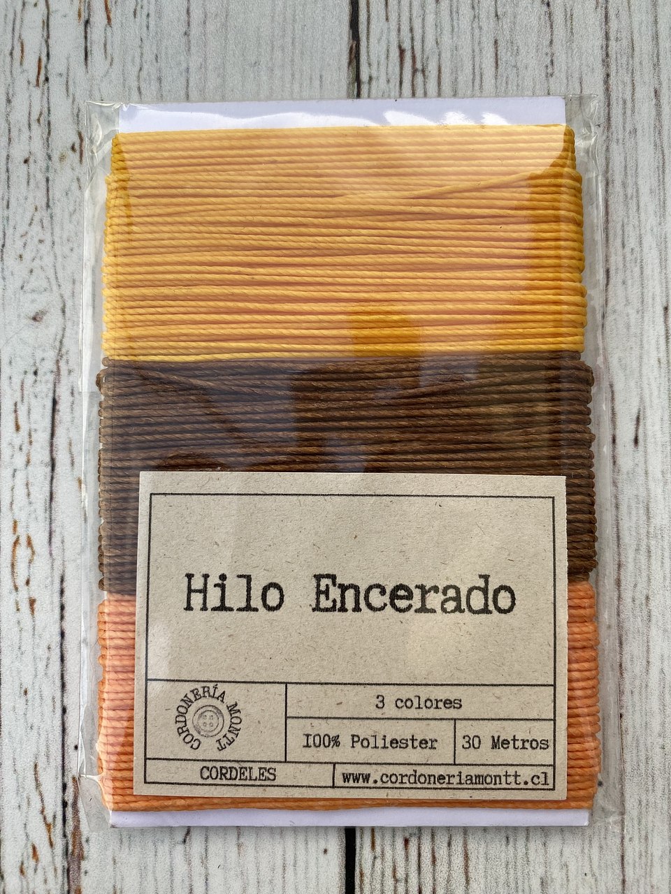 Set 3 colores hilo encerado  8