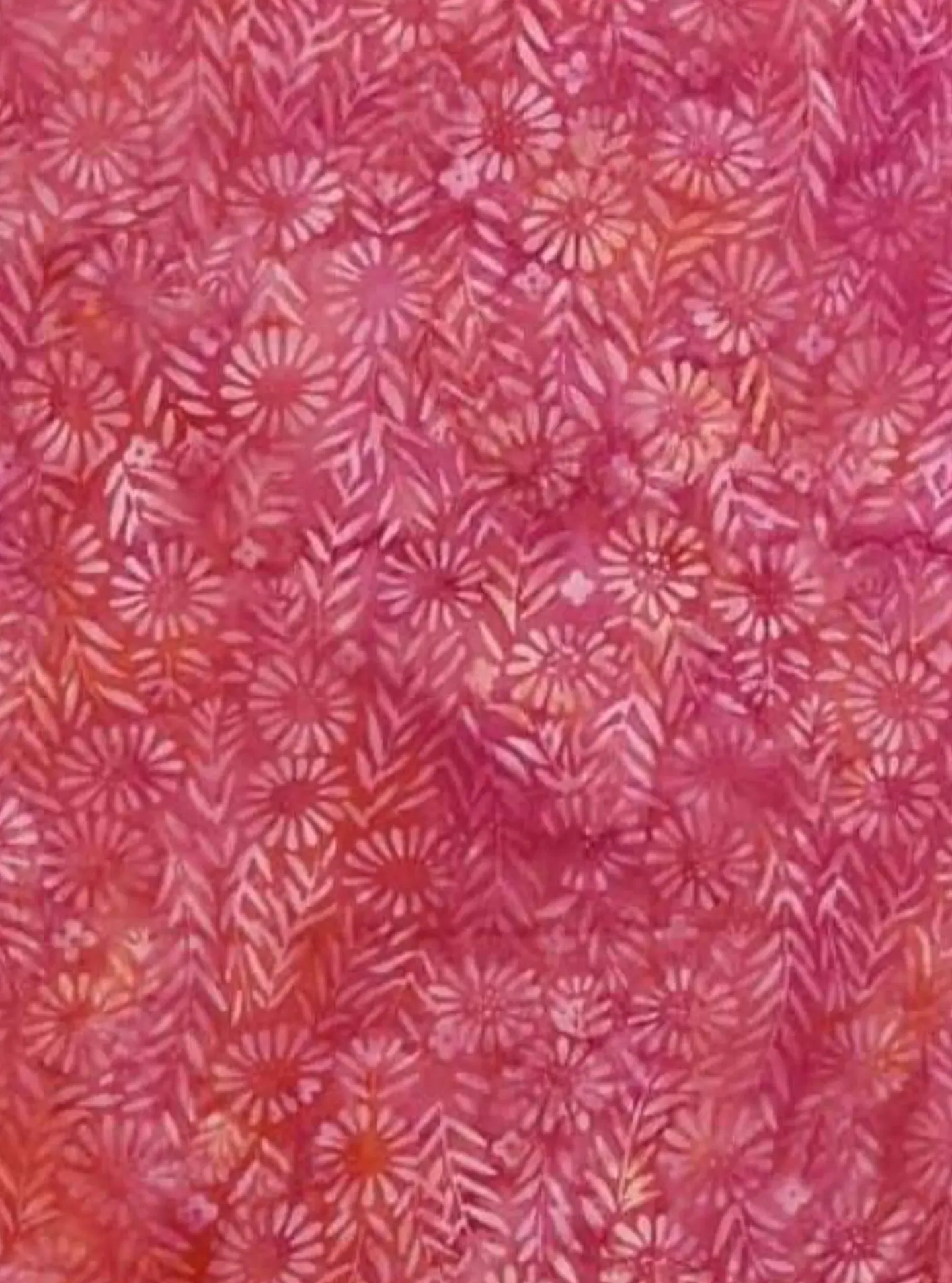 Tela 100% Algodón Batik Margaritas 1