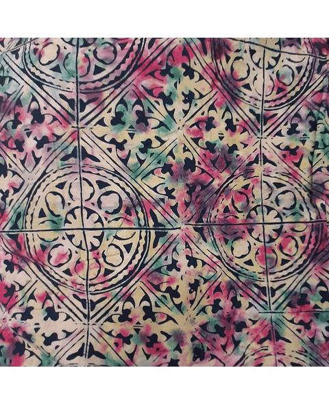 Tela 100% Algodón Batik Azulejos