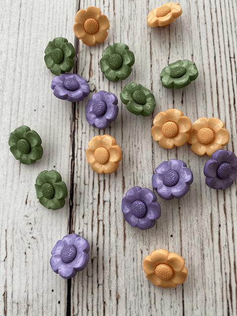 Botón Primavera set de 6