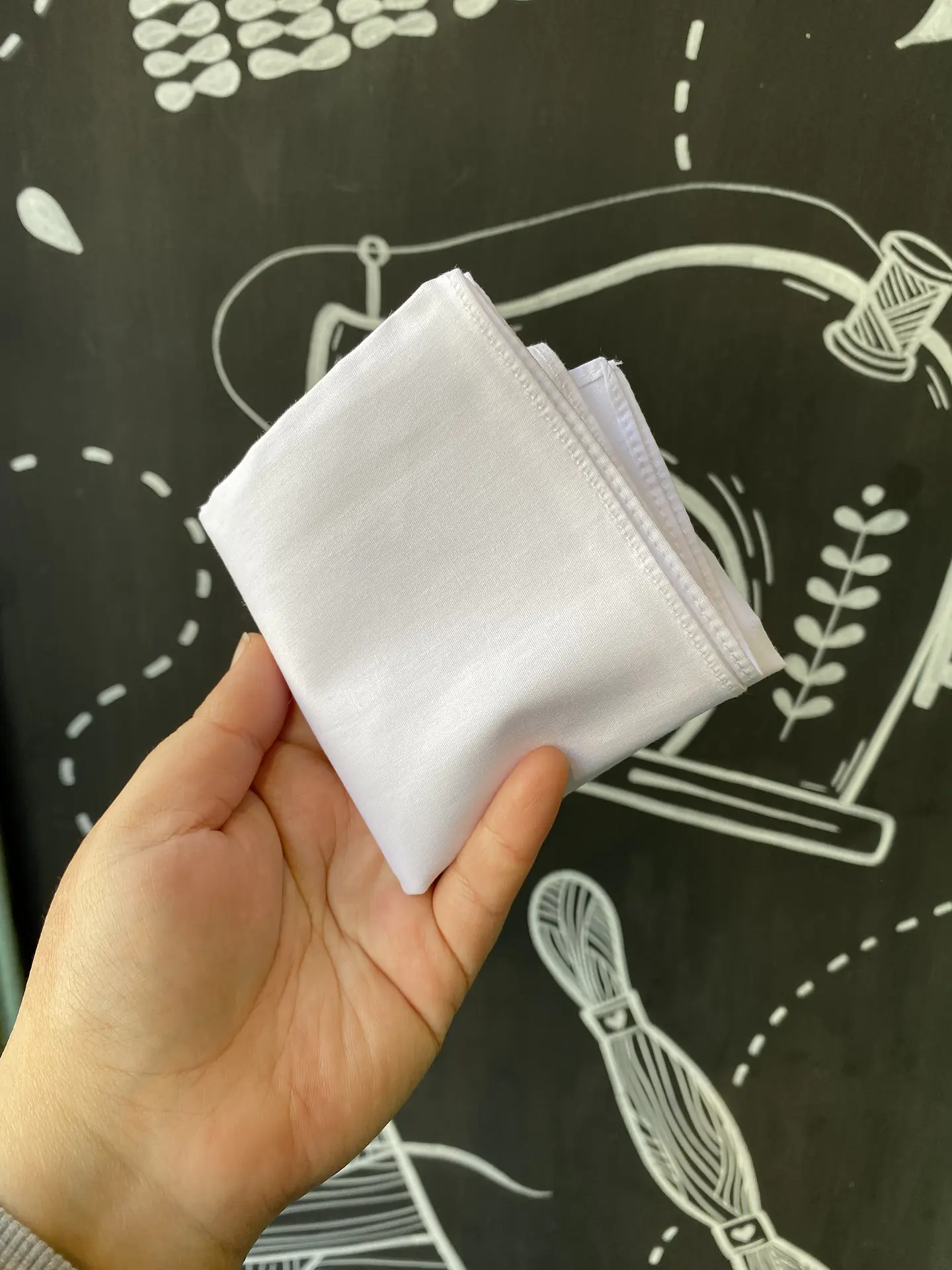 Pañuelo cueca blanco 1