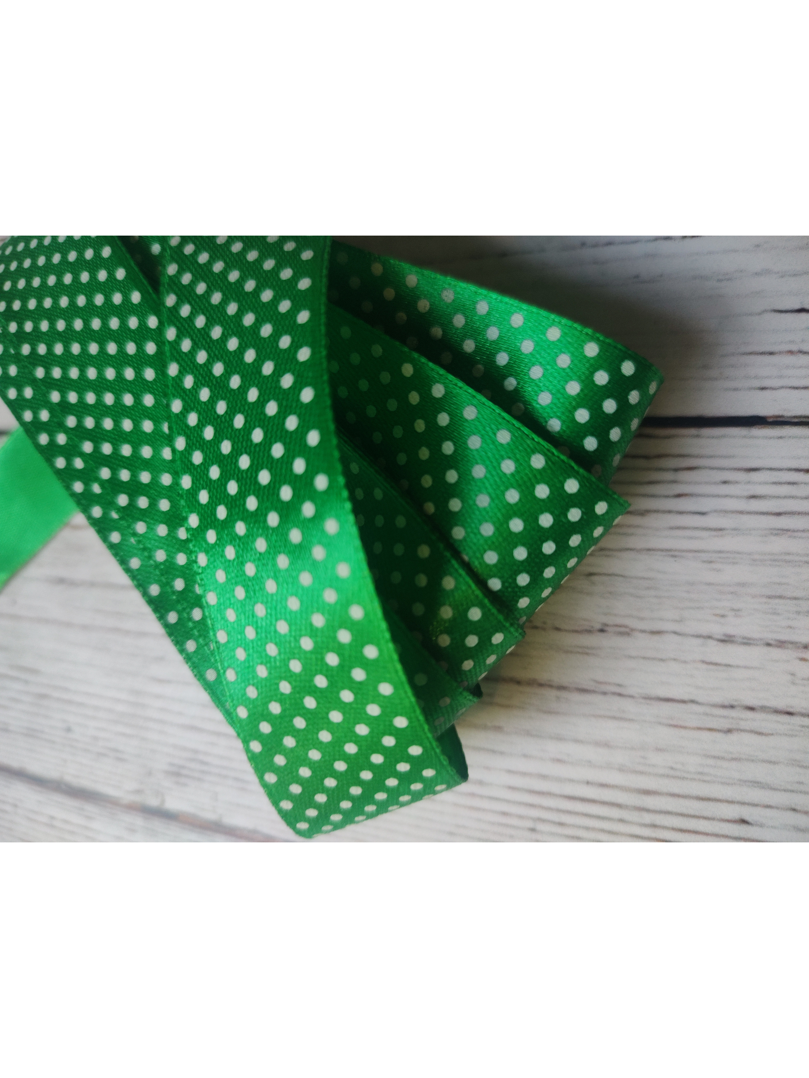 Pieza Cinta Satin Lunares 25mm 11