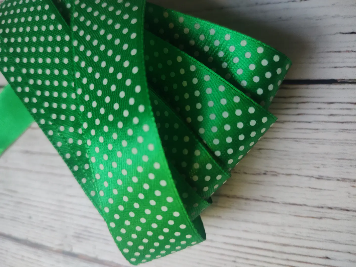 Pieza Cinta Satin Lunares 25mm 11