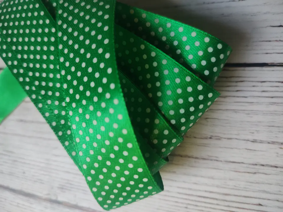 Pieza Cinta Satin Lunares 25mm 11