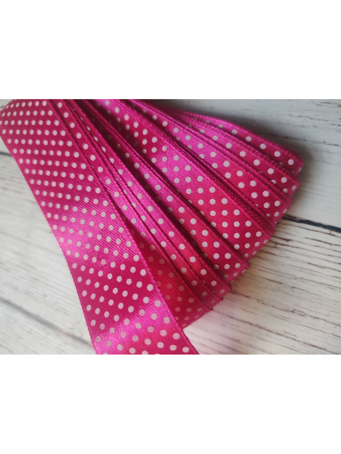Pieza Cinta Satin Lunares 25mm 14