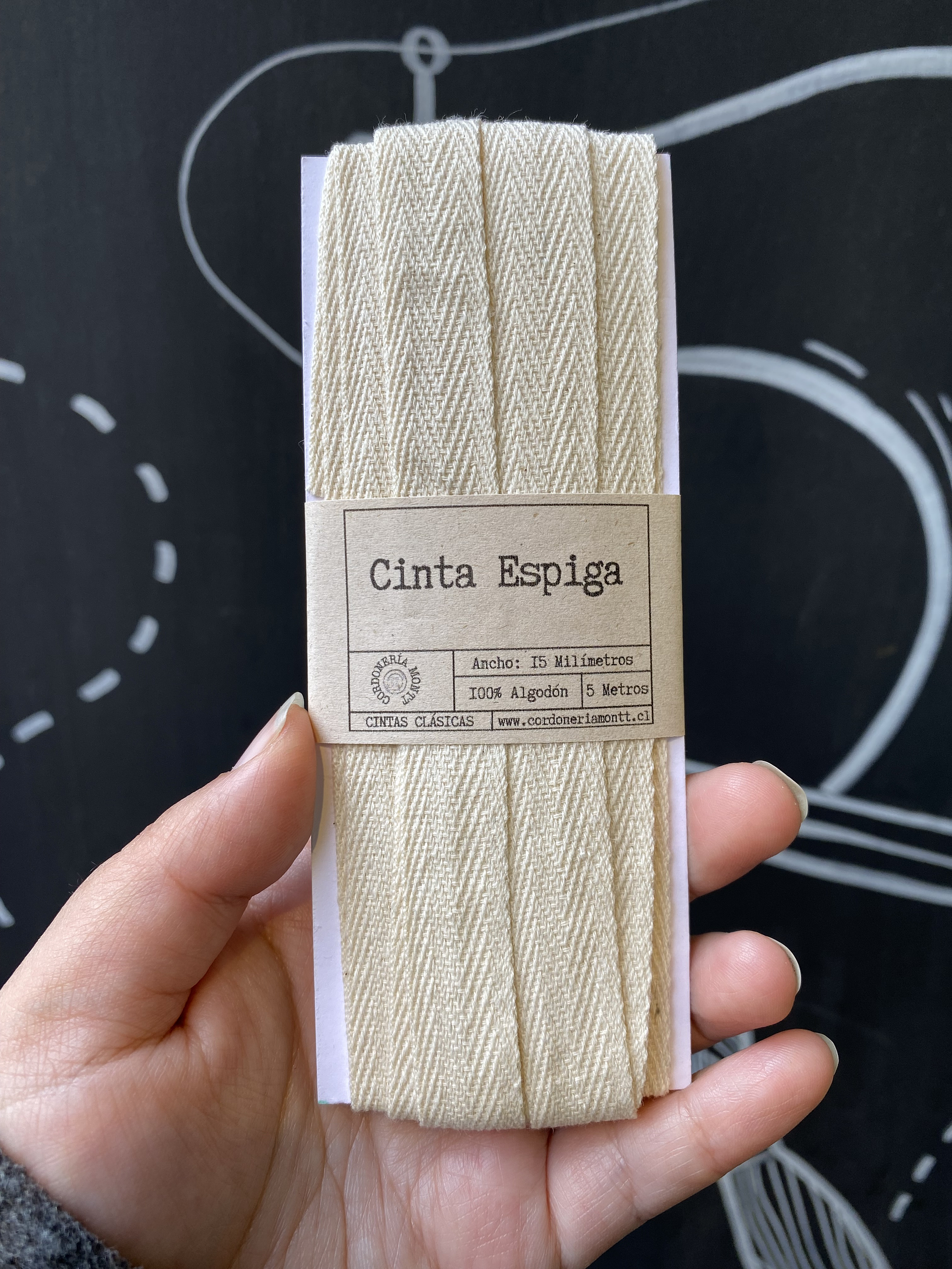 Cinta Espiga algodón 10mm 1
