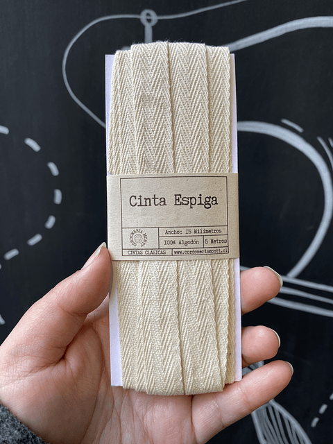 Cinta Espiga algodón 10mm
