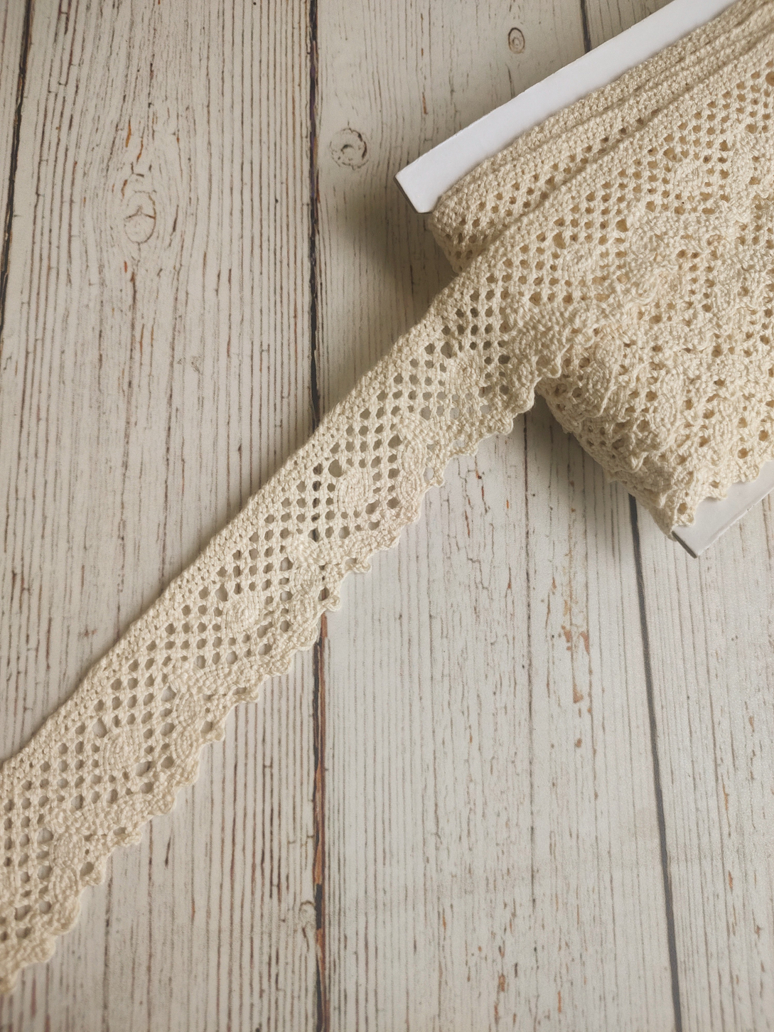 Macramé algodón crudo 1