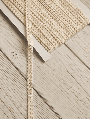 Macramé algodón Crudo 9mm