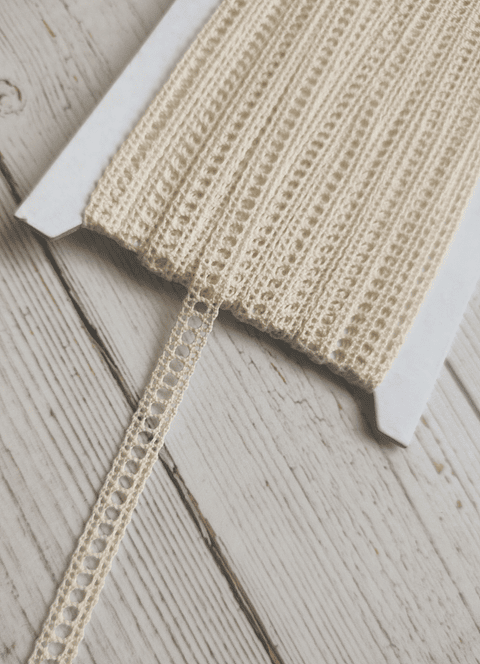 Macramé algodón crudo 10mm