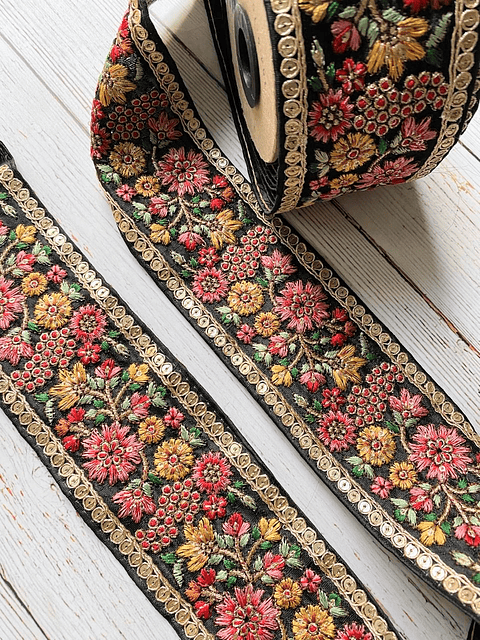 Cinta India Floral por metro