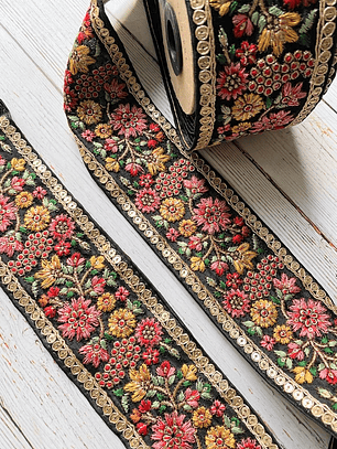 Cinta India Floral por metro