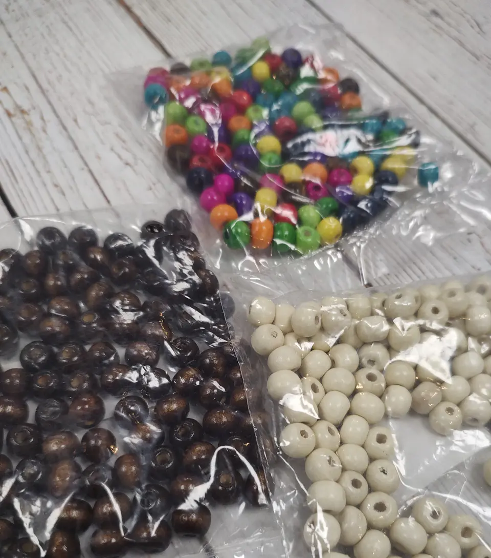 Cuentas de Madera 8mm (100u) 1