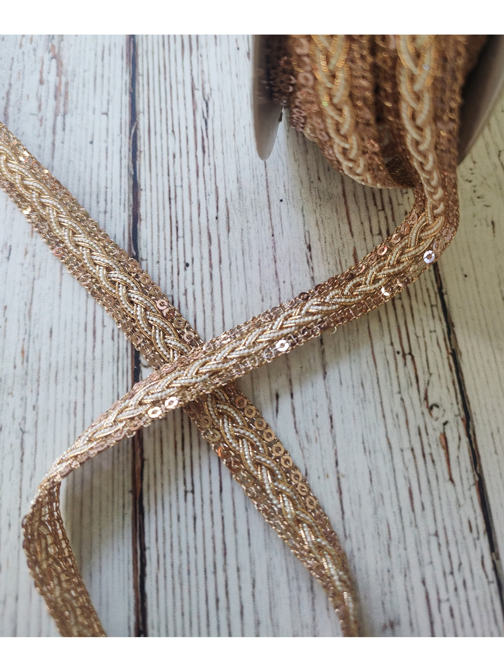 Cinta india Trenzada por metro 1