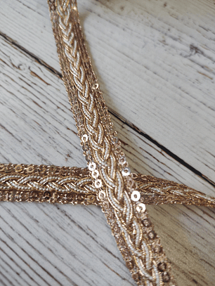 Cinta india Trenzada por metro