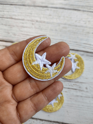 Parche Dorado Luna