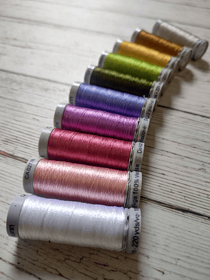 Set 12 hilos Dekor Viscose Gütermann