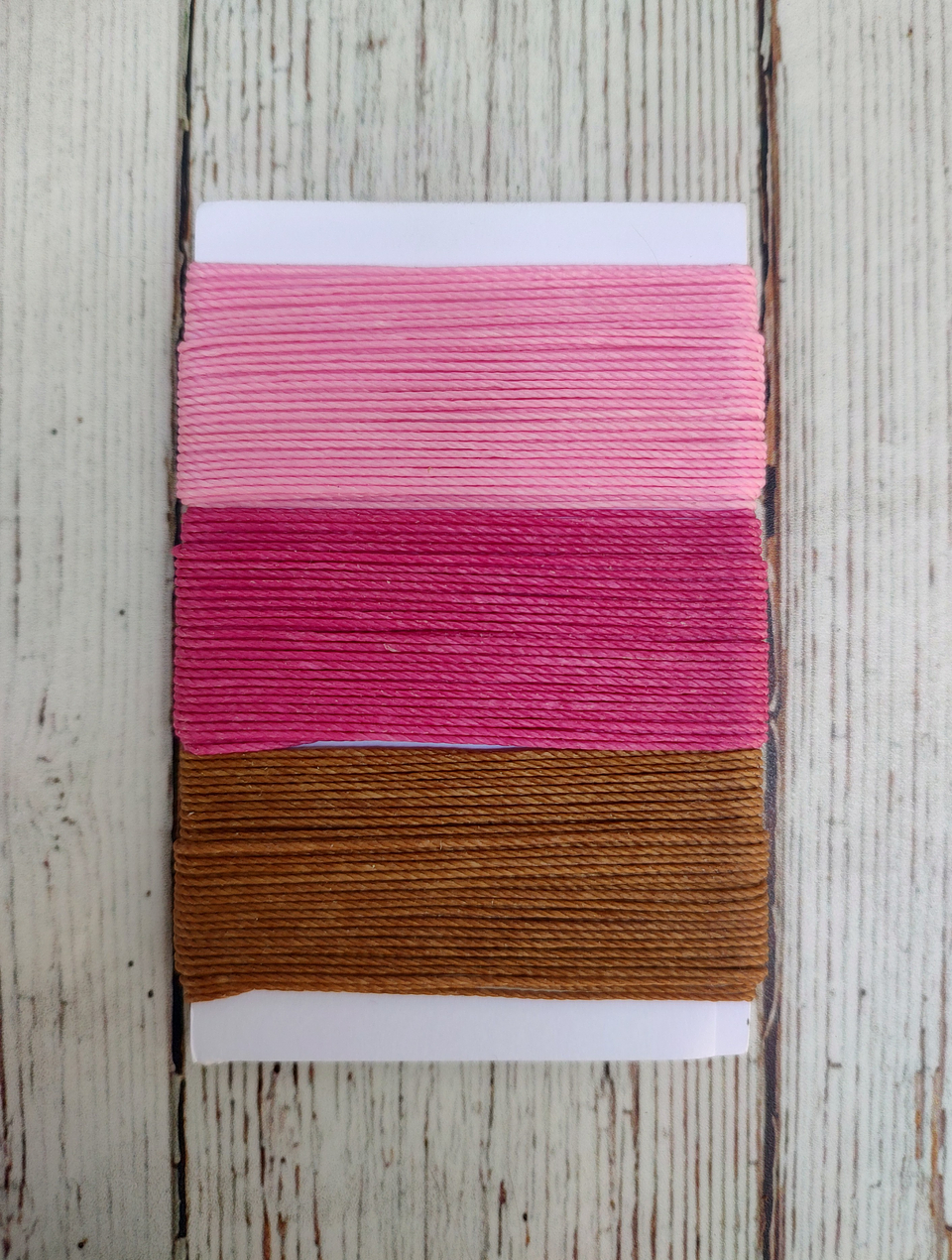 Set 3 colores hilo encerado  10