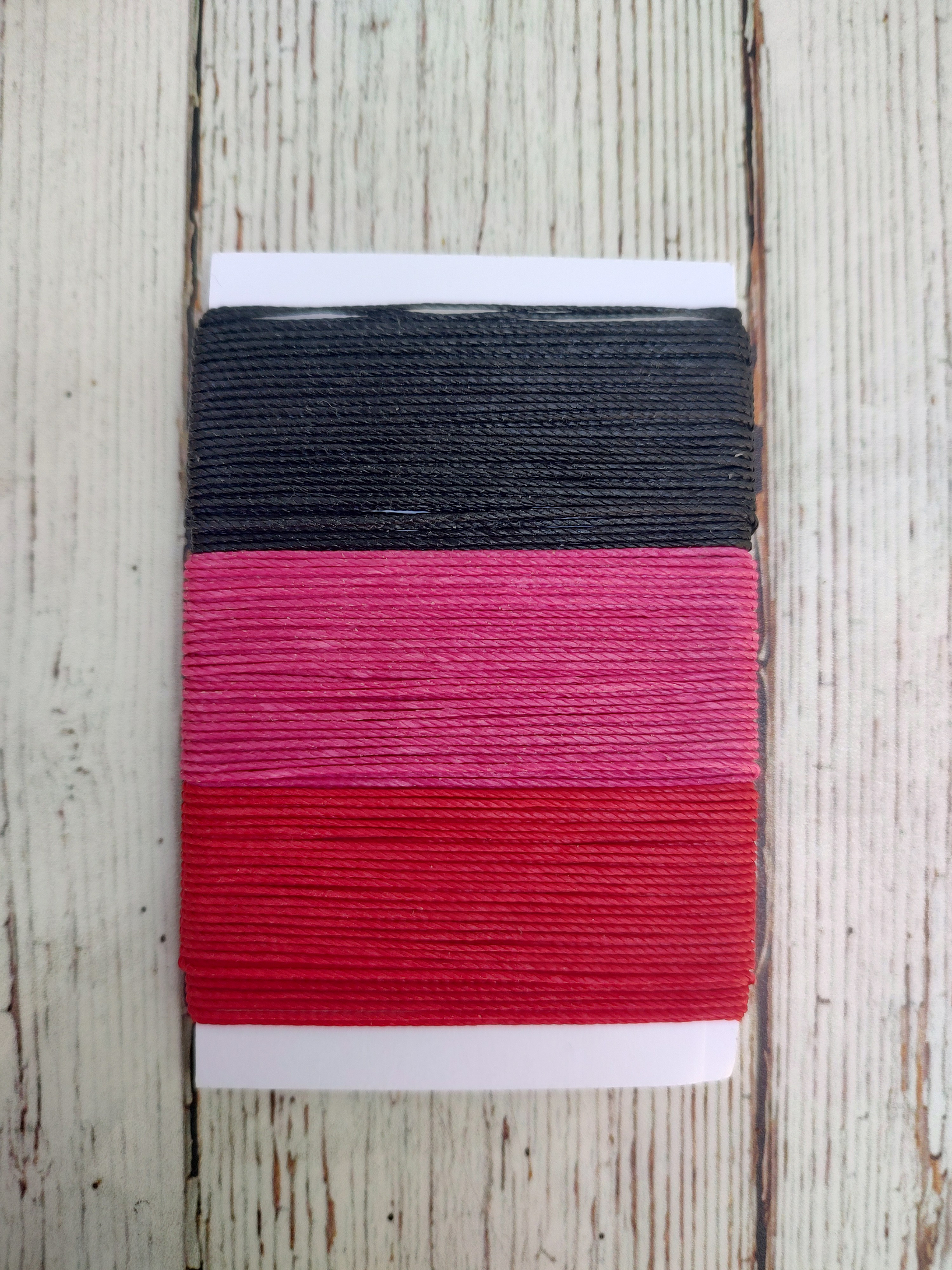 Set 3 colores hilo encerado  11