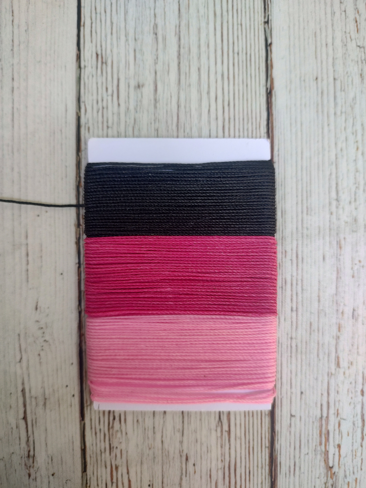 Set 3 colores hilo encerado  16