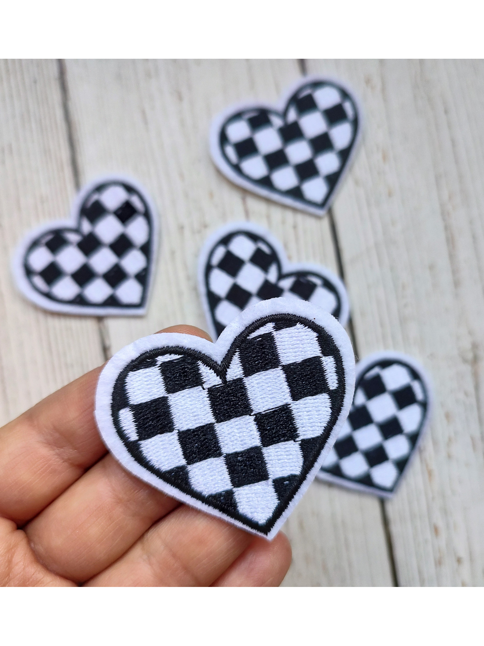 Parche Corazón Ajedrez 1