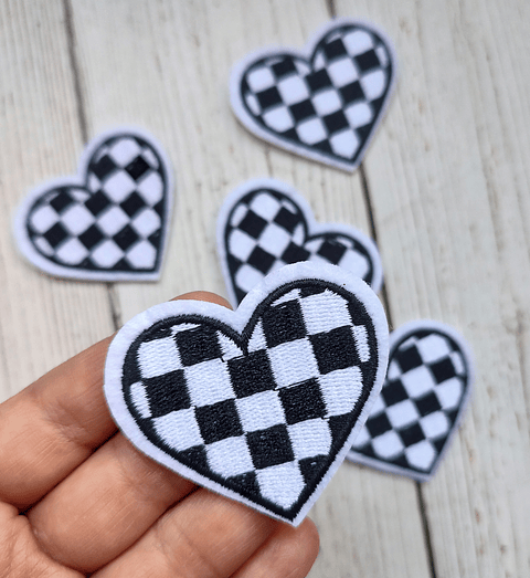 Parche Corazón Ajedrez