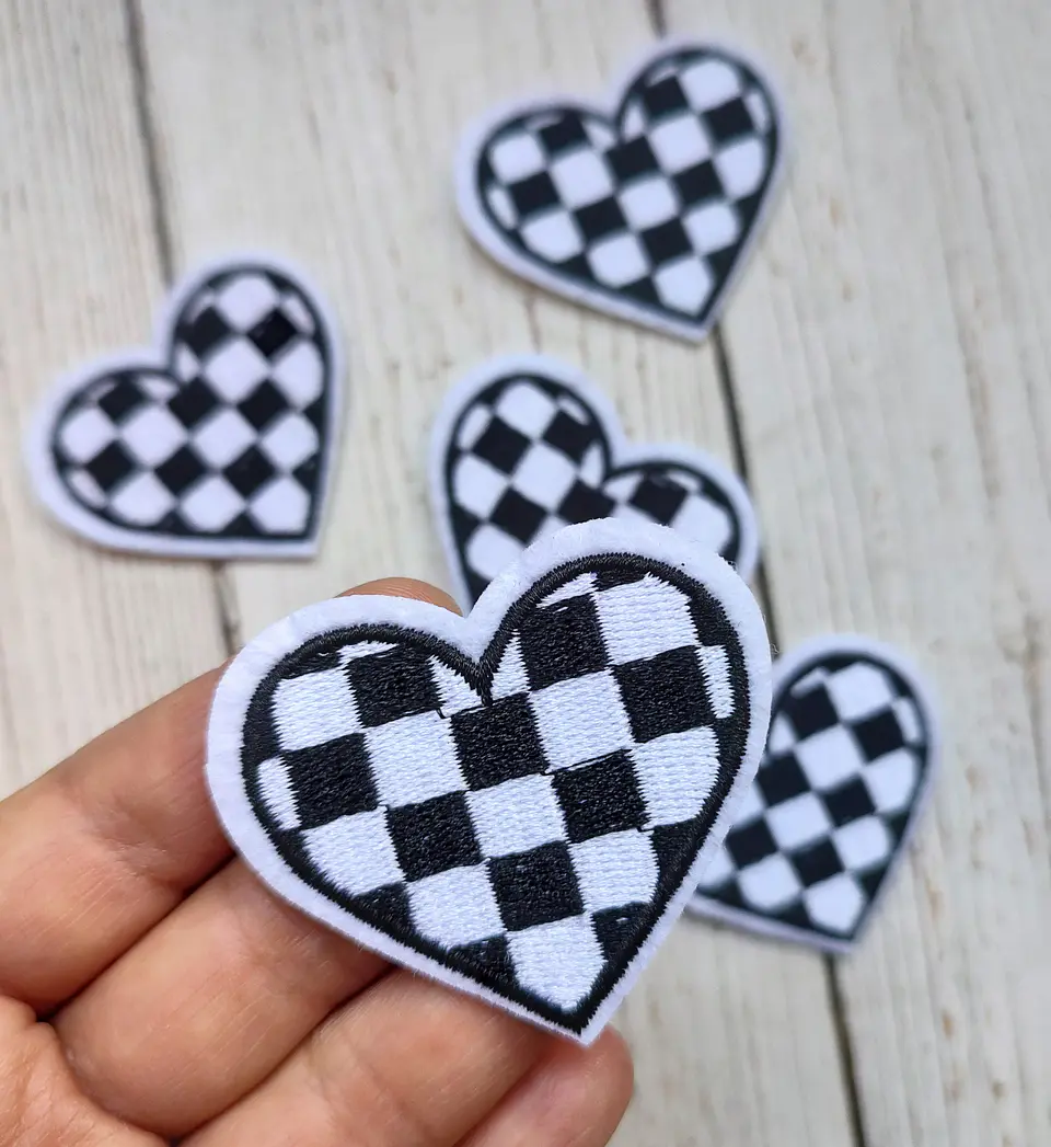 Parche Corazón Ajedrez 1