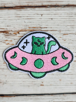 Parche Gato alienígena