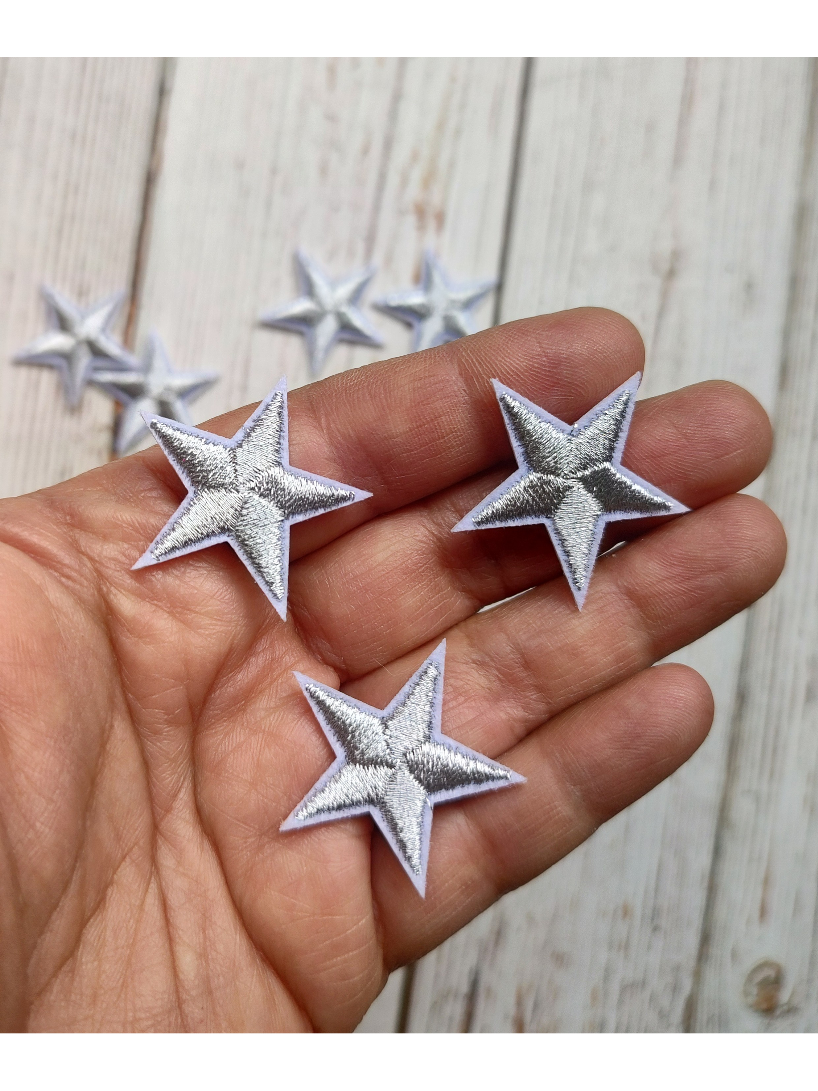 Parche Estrella Plateada  2