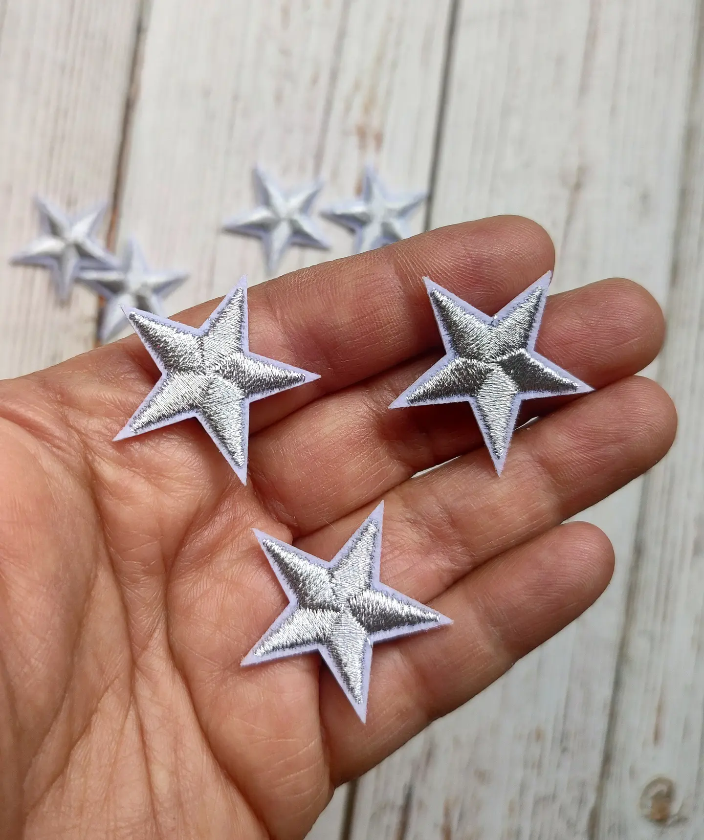 Parche Estrella Plateada  2