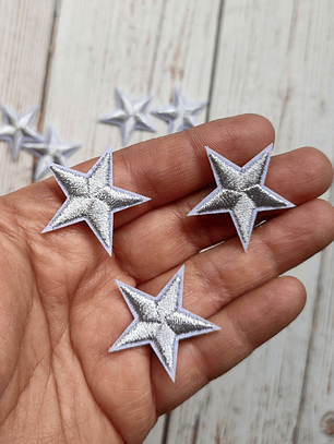 Parche Estrella Plateada 