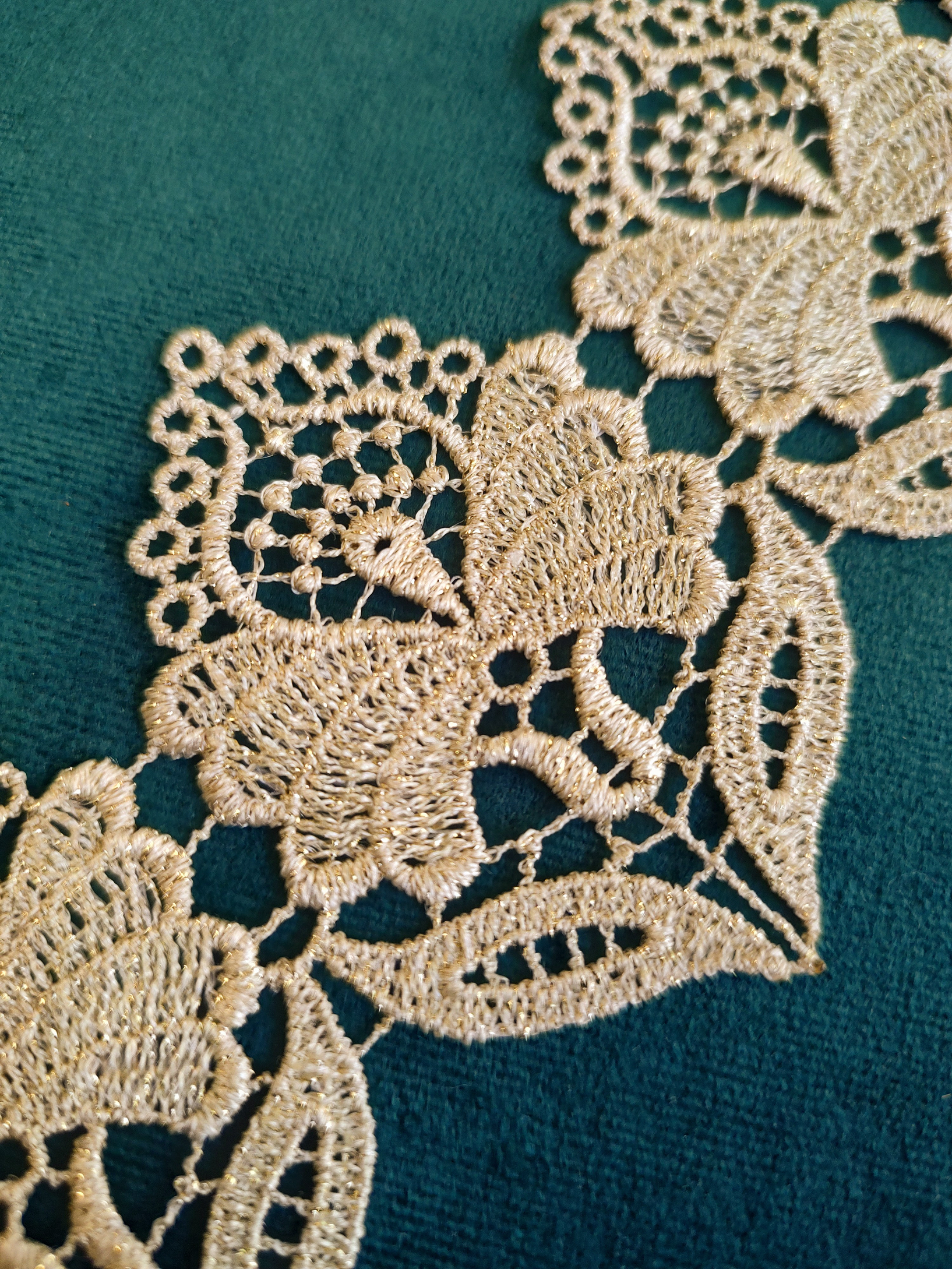 Encaje Macramé Lirio Beige 1