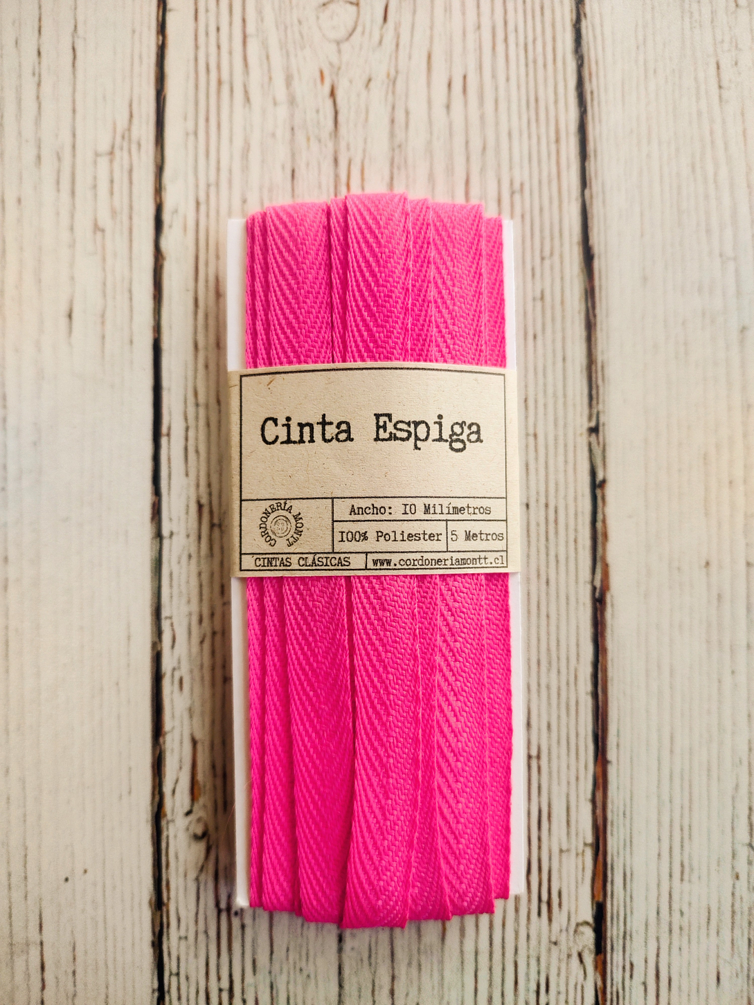 Cinta Espiga poliéster 10mm 5mts 13